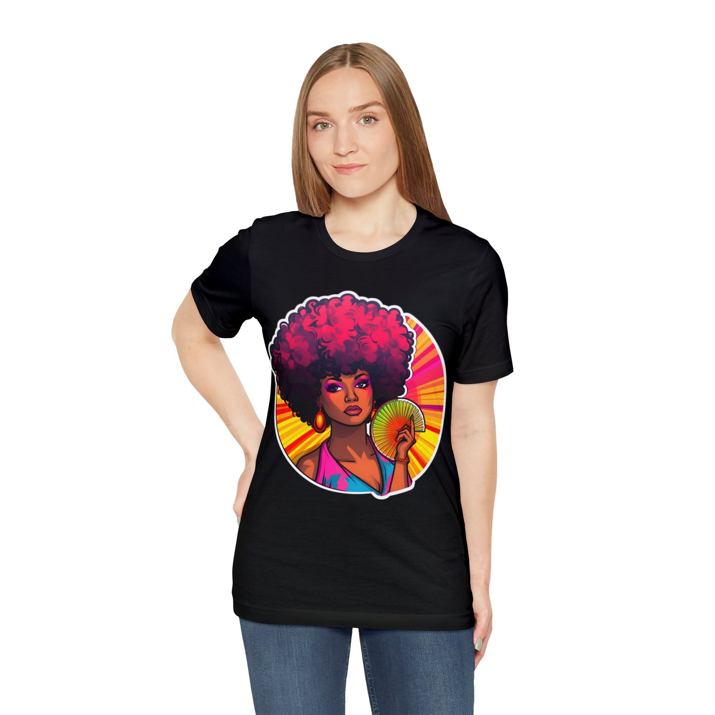 Retro Afro Short Sleeve T-Shirt