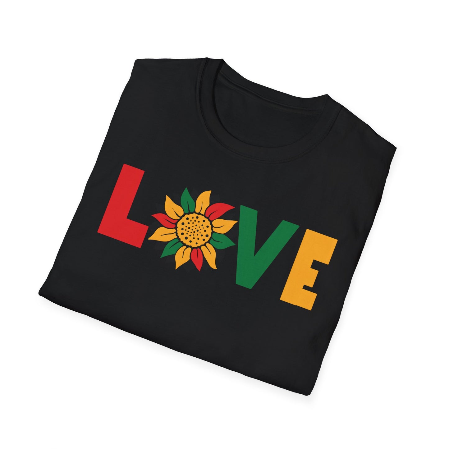 LOVE Black Unisex Softstyle T-Shirt
