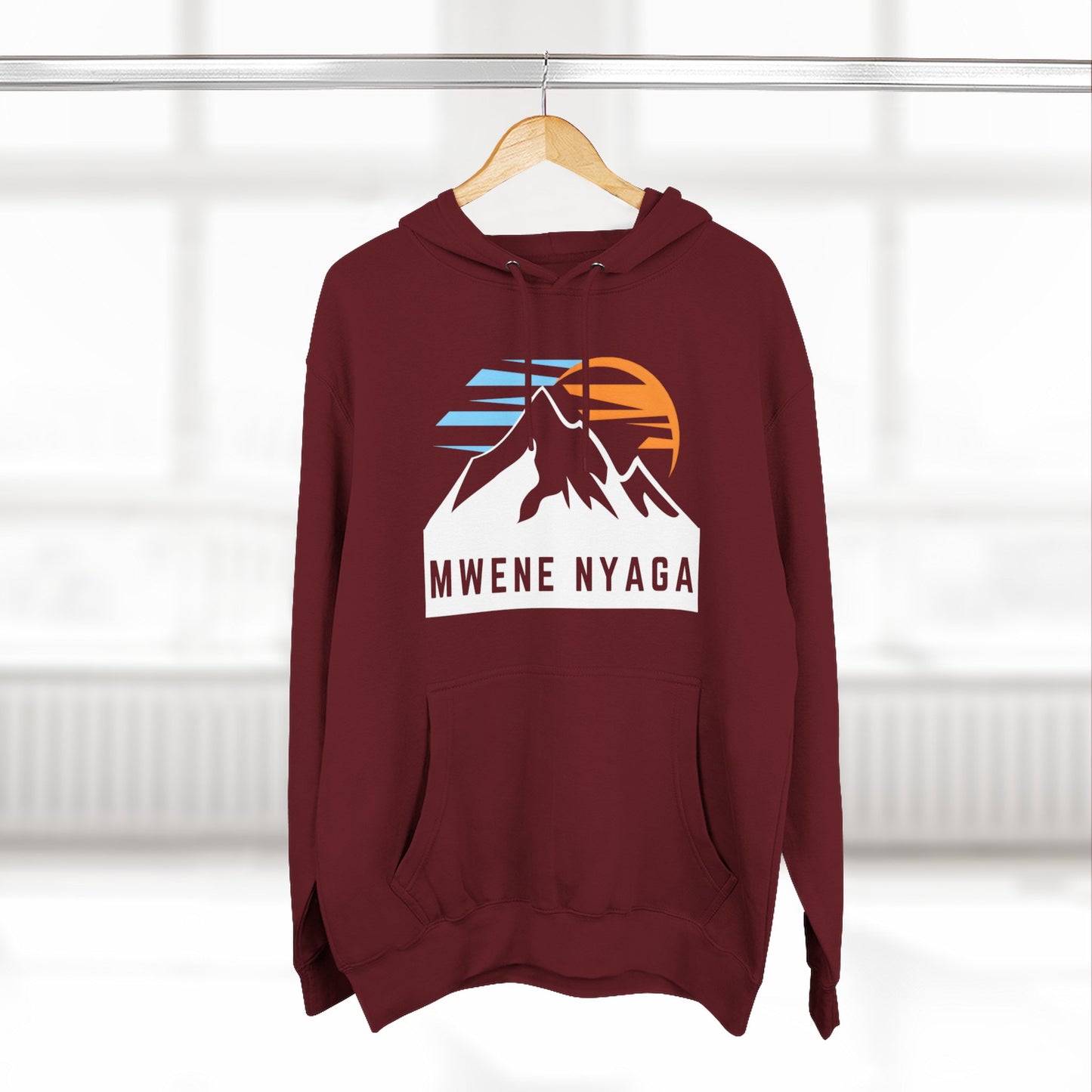 Mountain Sunset Three-Panel Fleece Hoodie - MWENE NYAGA