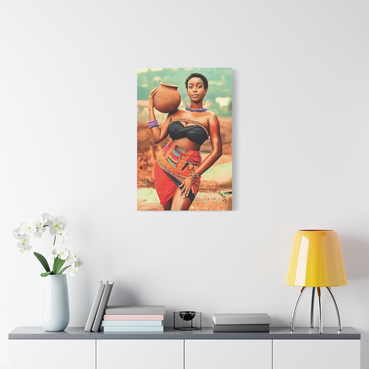 African Tribal Beauty Wall Art - Vibrant Afrocentric Decor, Wall Art for Home, Ethnic Artwork, Modern African Decor, Gift for Culture Lovers