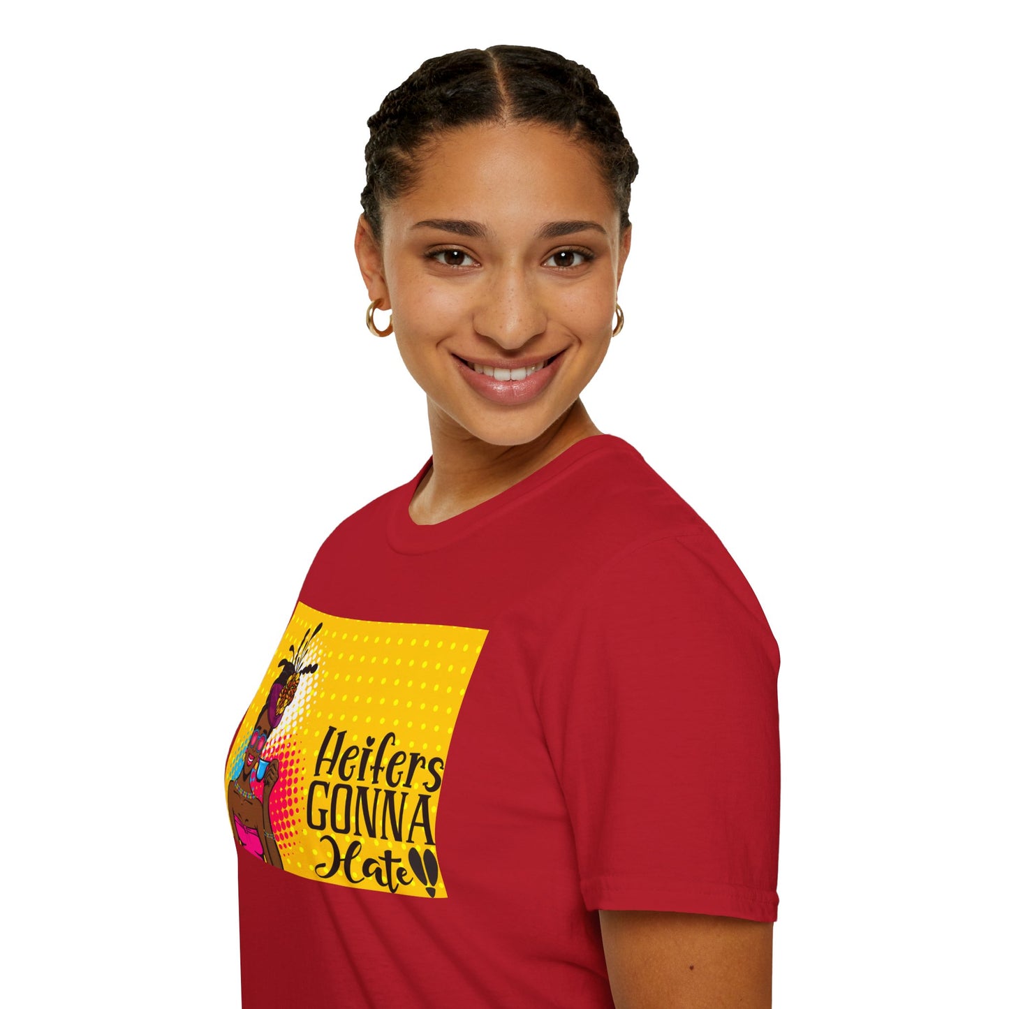 Mama's Heifers Gonna Hate Afro Unisex Softstyle T-Shirt