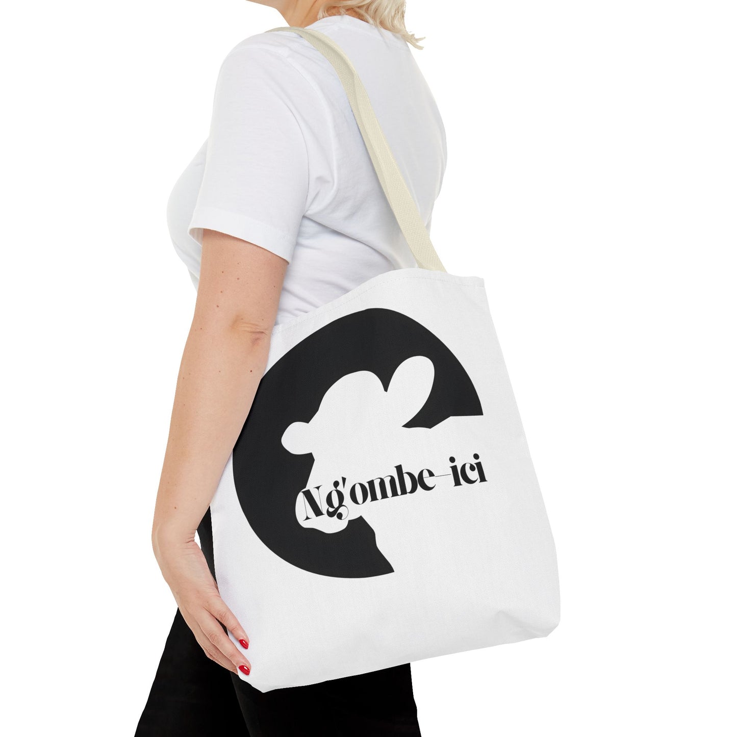 Ngombe-ici Chic Cow Print Tote Bag, Stylish Eco-Friendly Bag, Great for Shopping, Travel, Gifts, and Everyday Use