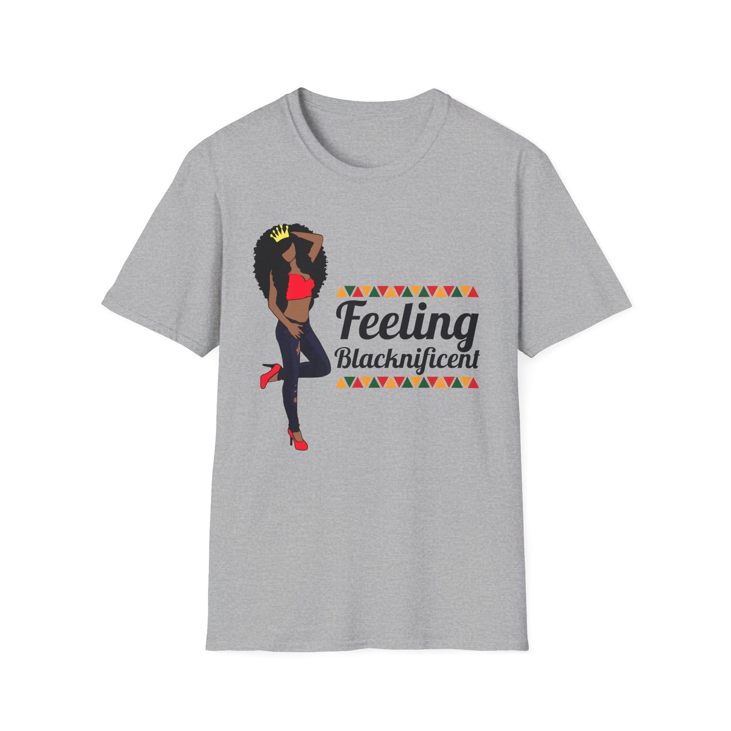 Black Queen Feeling Blacknificent Unisex Softstyle T-Shirt