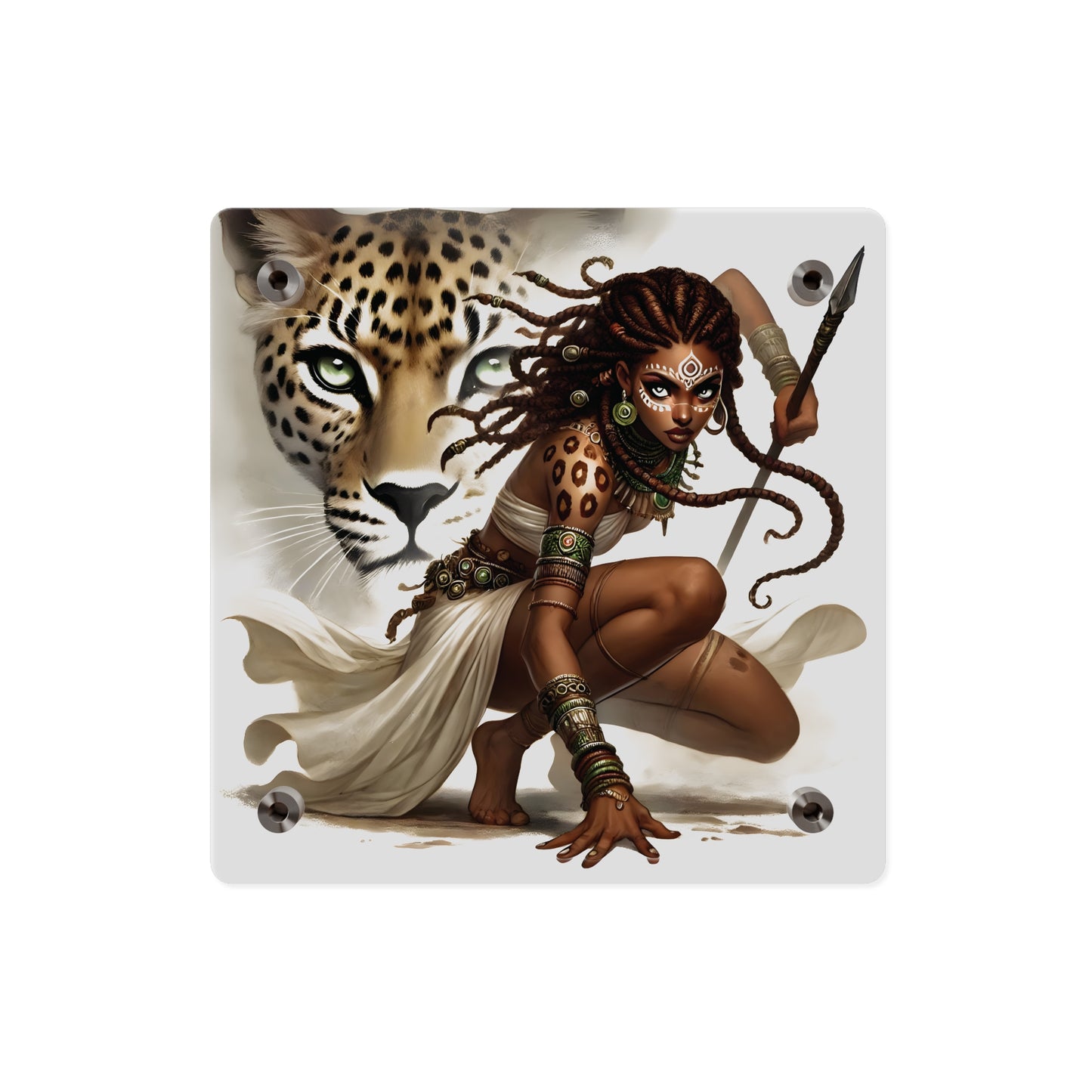 Fierce Nature Acrylic Wall Art Panel, Inspirational Home Decor, Animal Lover Gift, Unique Art Piece