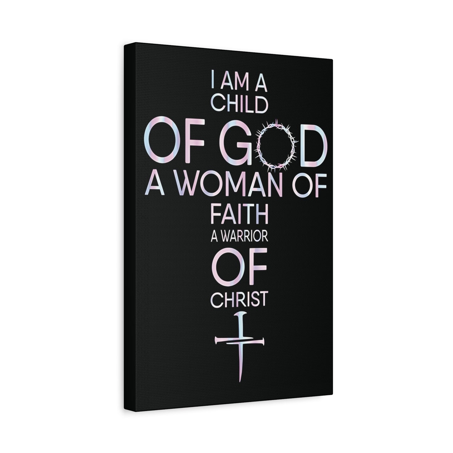 Child of God, Inspirational Wall Art Canvas Print, Christian Home Decor, Faith Journey Decor, Religious Gift, Church Wall Hanging, Motivational Artwork