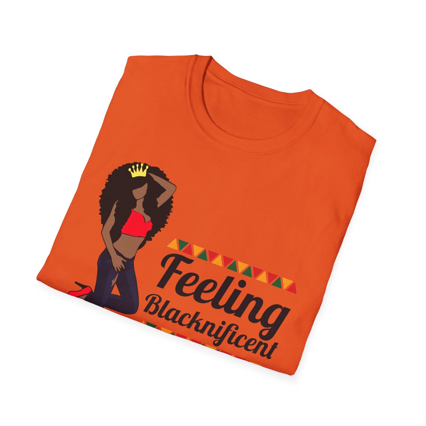 Black Queen Feeling Blacknificent Unisex Softstyle T-Shirt