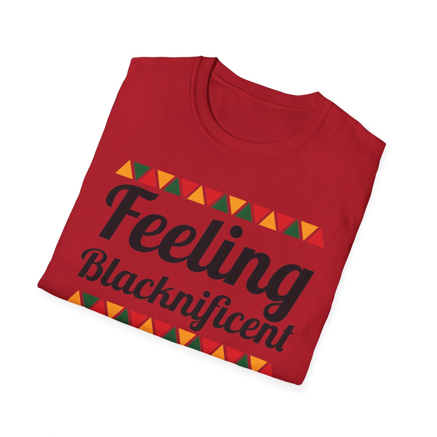 Feeling Blacknificent Afro Unisex Softstyle T-Shirt