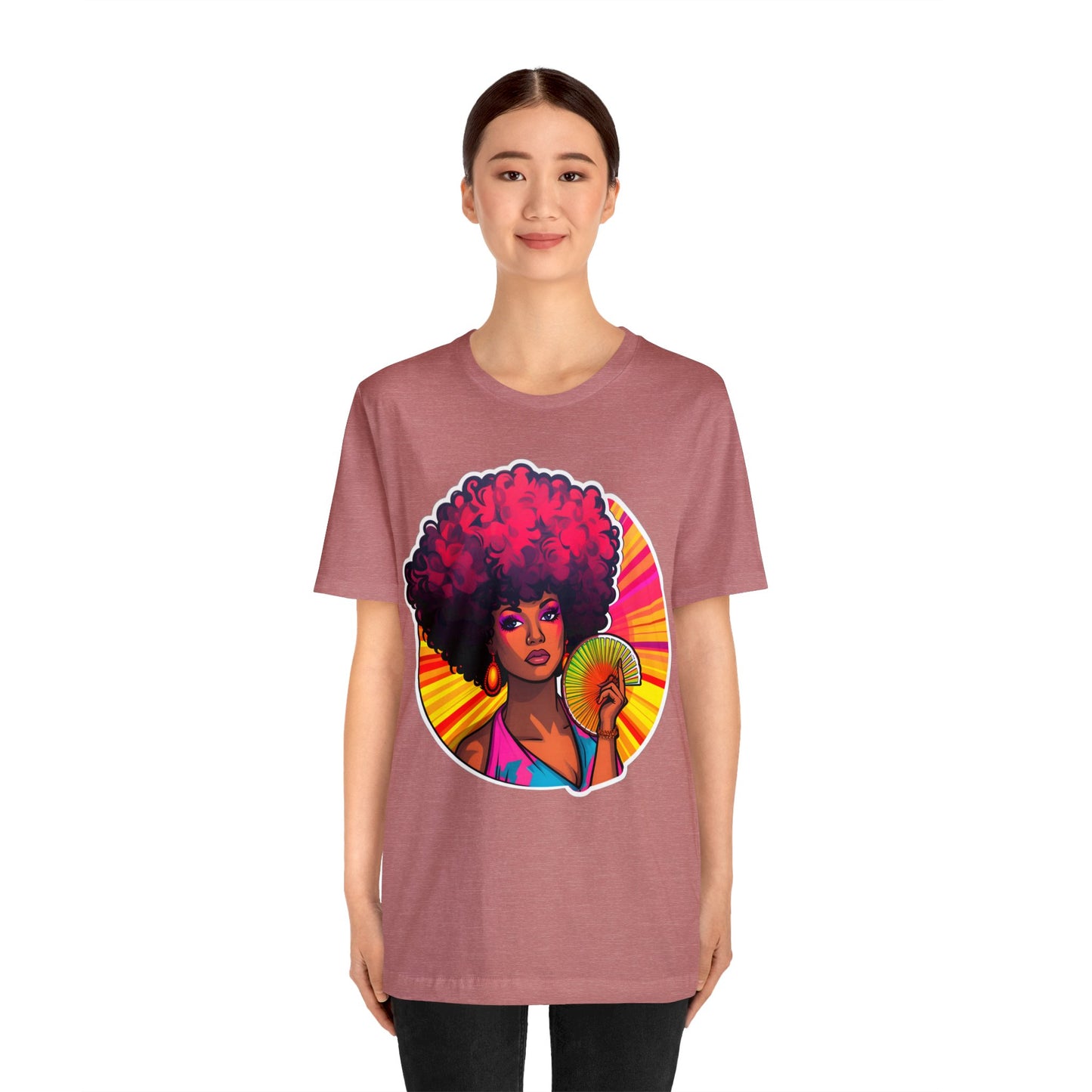 Retro Afro Short Sleeve T-Shirt