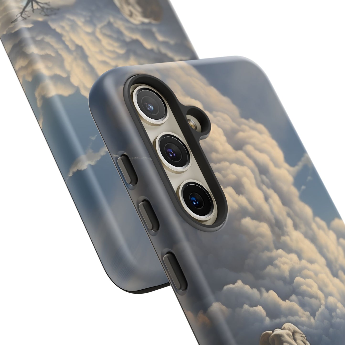 Elephant on Old Road Phone Case – Majestic Wildlife Art with Dramatic Cloud, Nature-Inspired Protective Cover