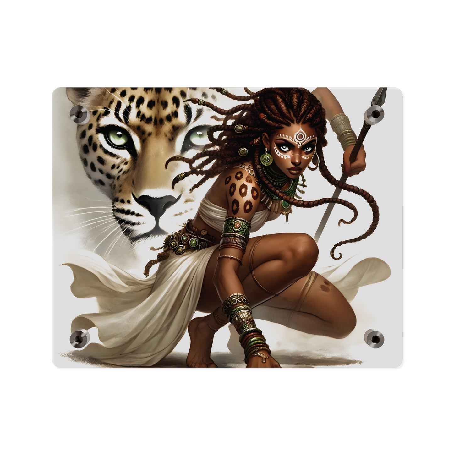 Fierce Nature Acrylic Wall Art Panel, Inspirational Home Decor, Animal Lover Gift, Unique Art Piece