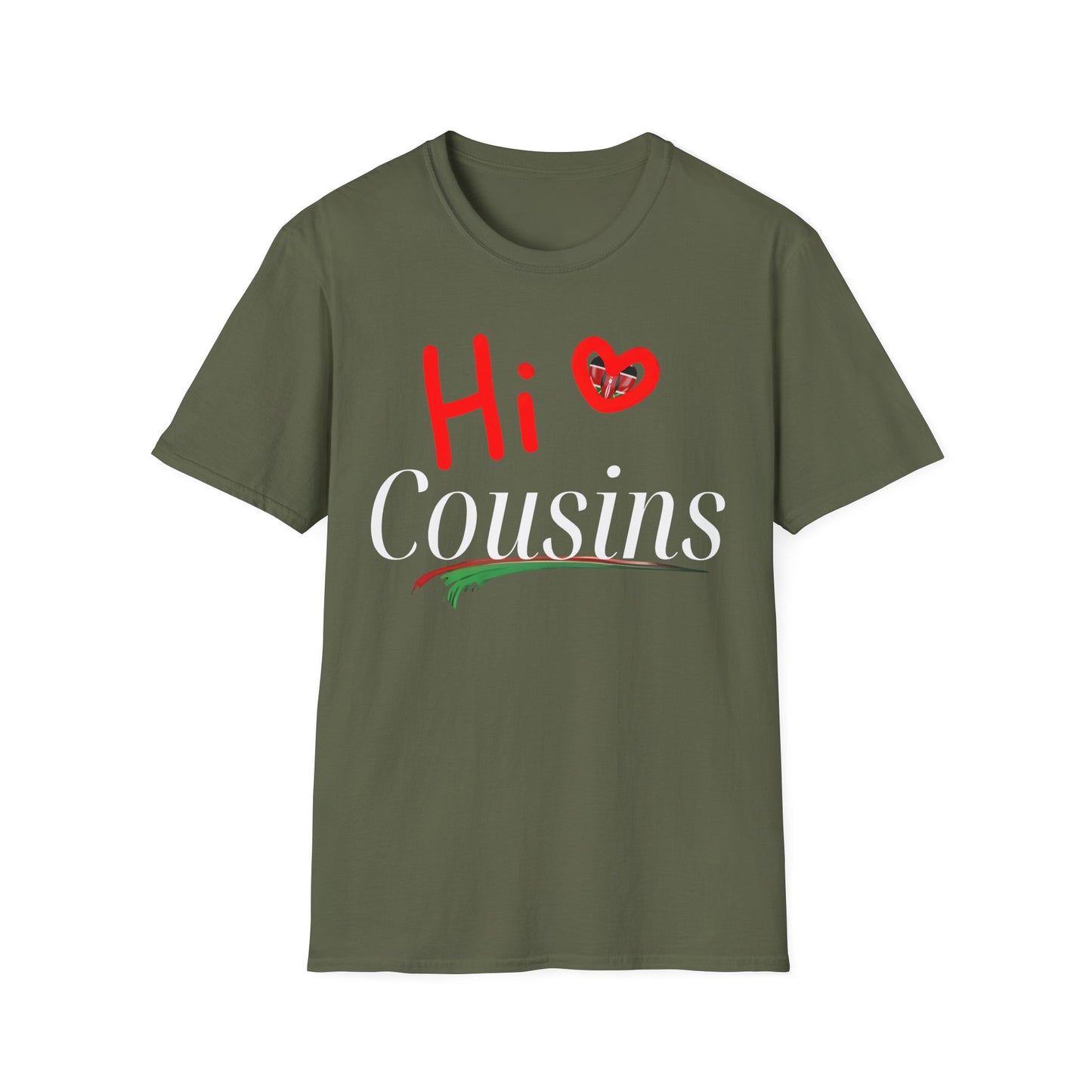 Hi Cousins Love T-Shirt - Fun Family Reunion Tee, Gift for Cousins, Cute Cousin Shirts, Family Gathering Apparel, Holiday Cheer