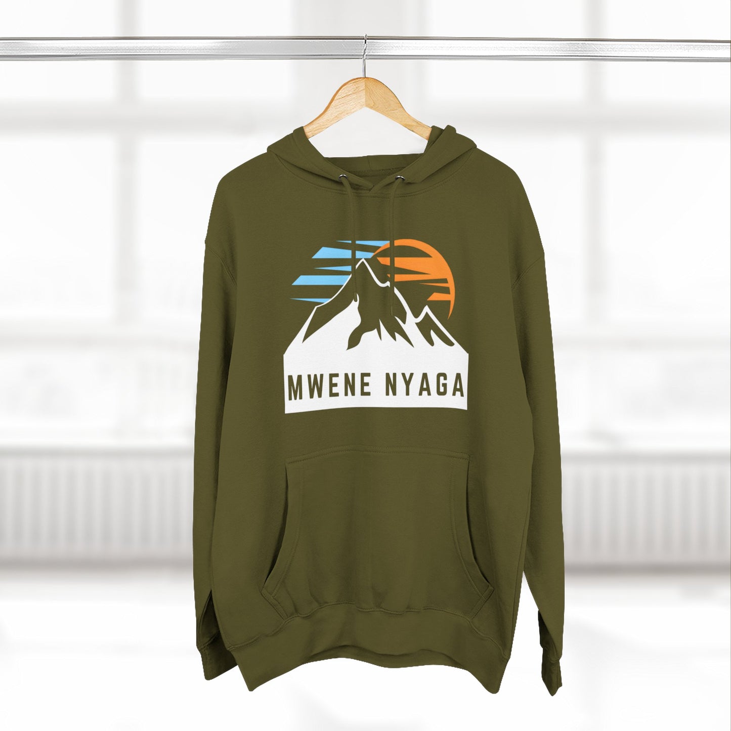 Mountain Sunset Three-Panel Fleece Hoodie - MWENE NYAGA