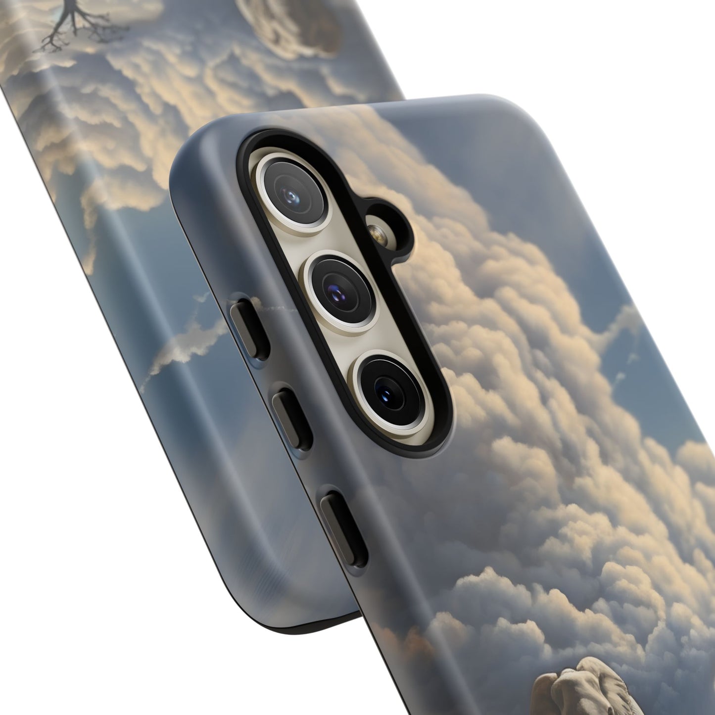 Elephant on Old Road Phone Case – Majestic Wildlife Art with Dramatic Cloud, Nature-Inspired Protective Cover