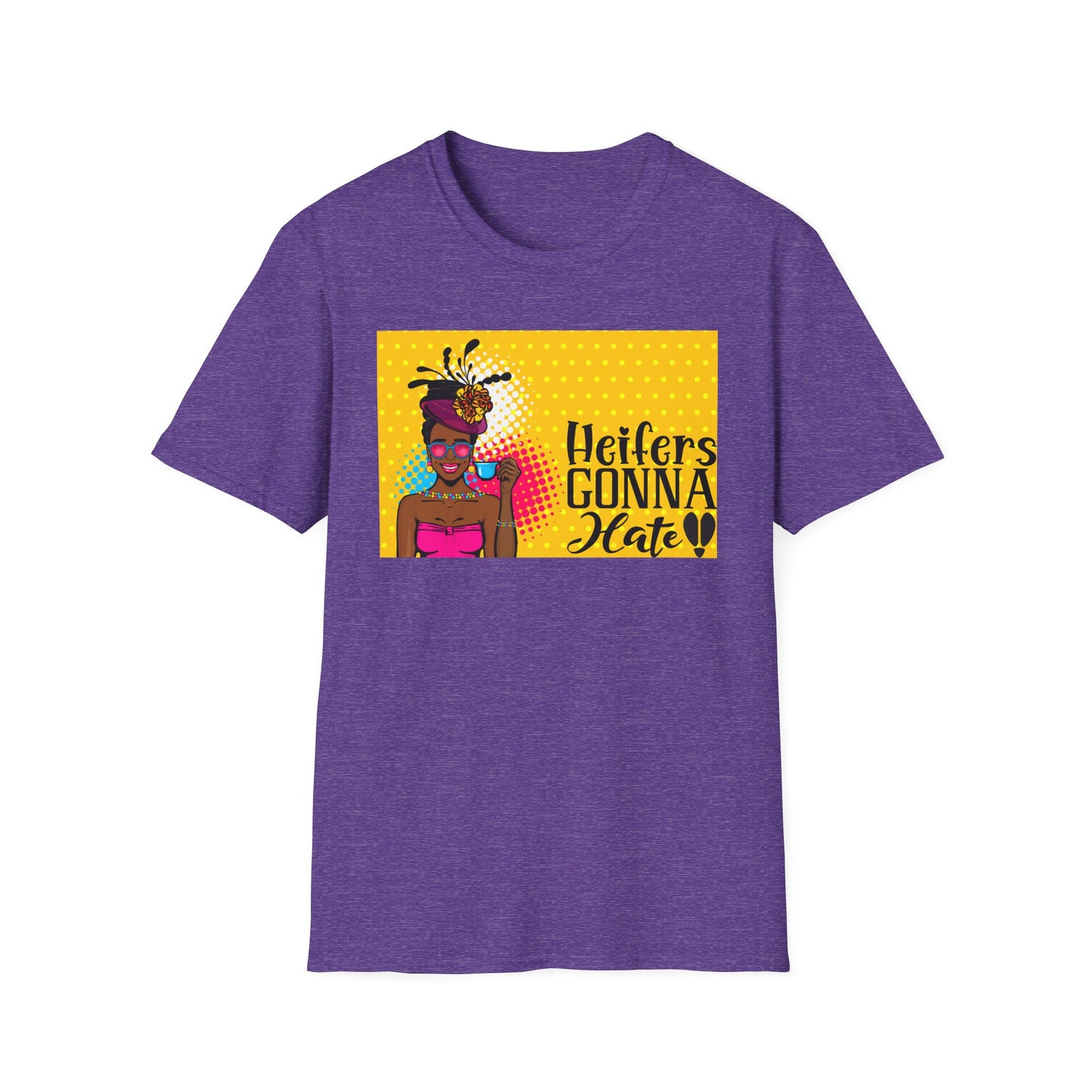 Mama's Heifers Gonna Hate Afro Unisex Softstyle T-Shirt