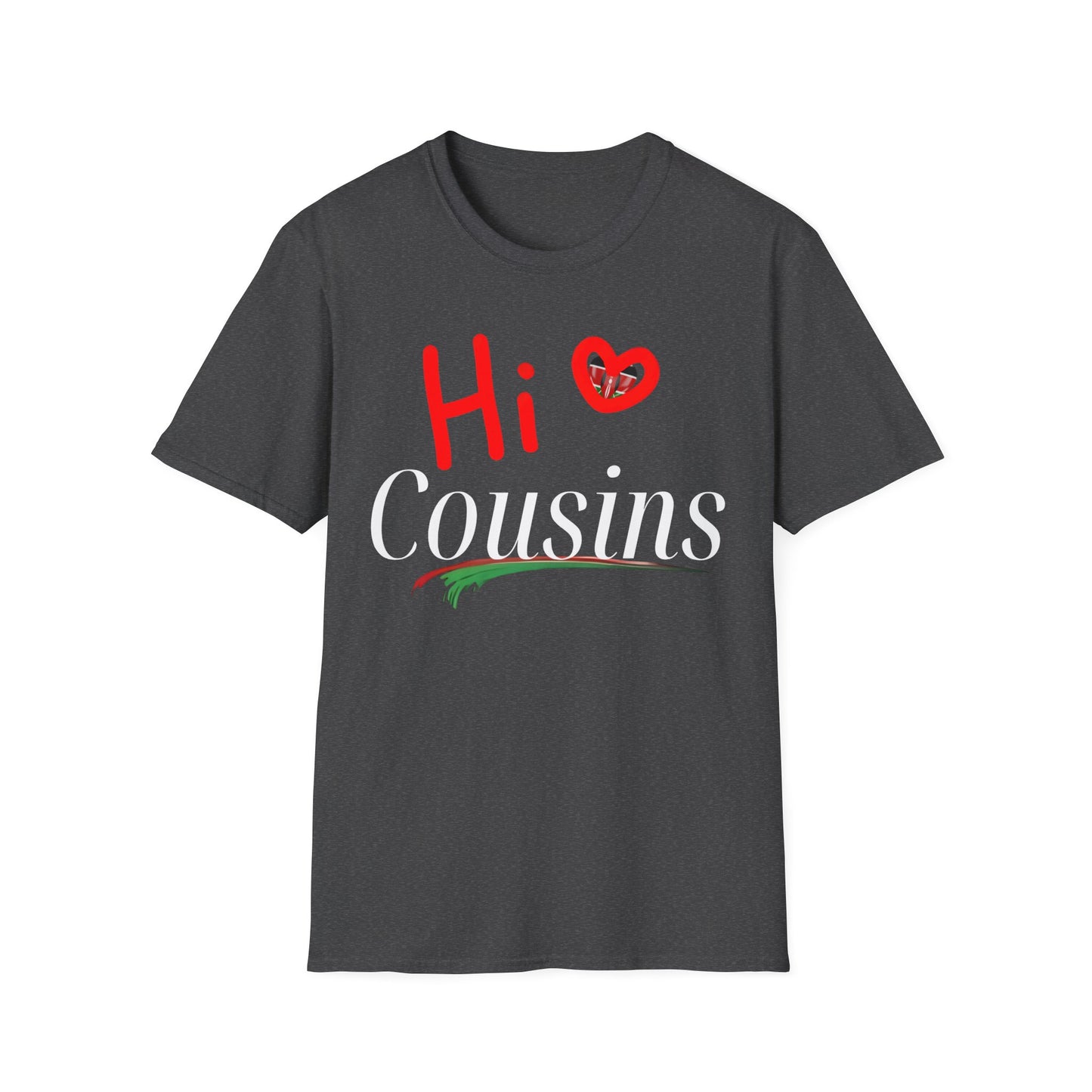Hi Cousins Love T-Shirt - Fun Family Reunion Tee, Gift for Cousins, Cute Cousin Shirts, Family Gathering Apparel, Holiday Cheer