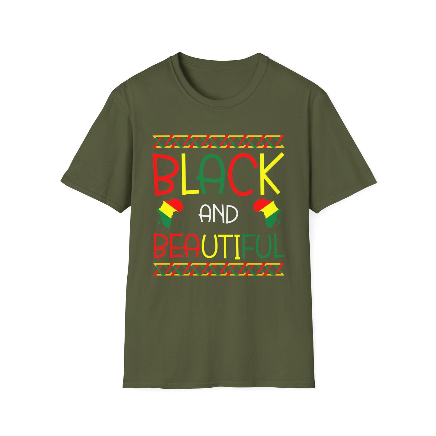 Black And Beautiful Unisex Softstyle T-Shirt