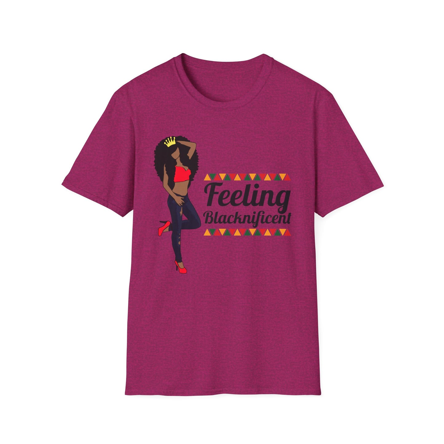 Black Queen Feeling Blacknificent Unisex Softstyle T-Shirt