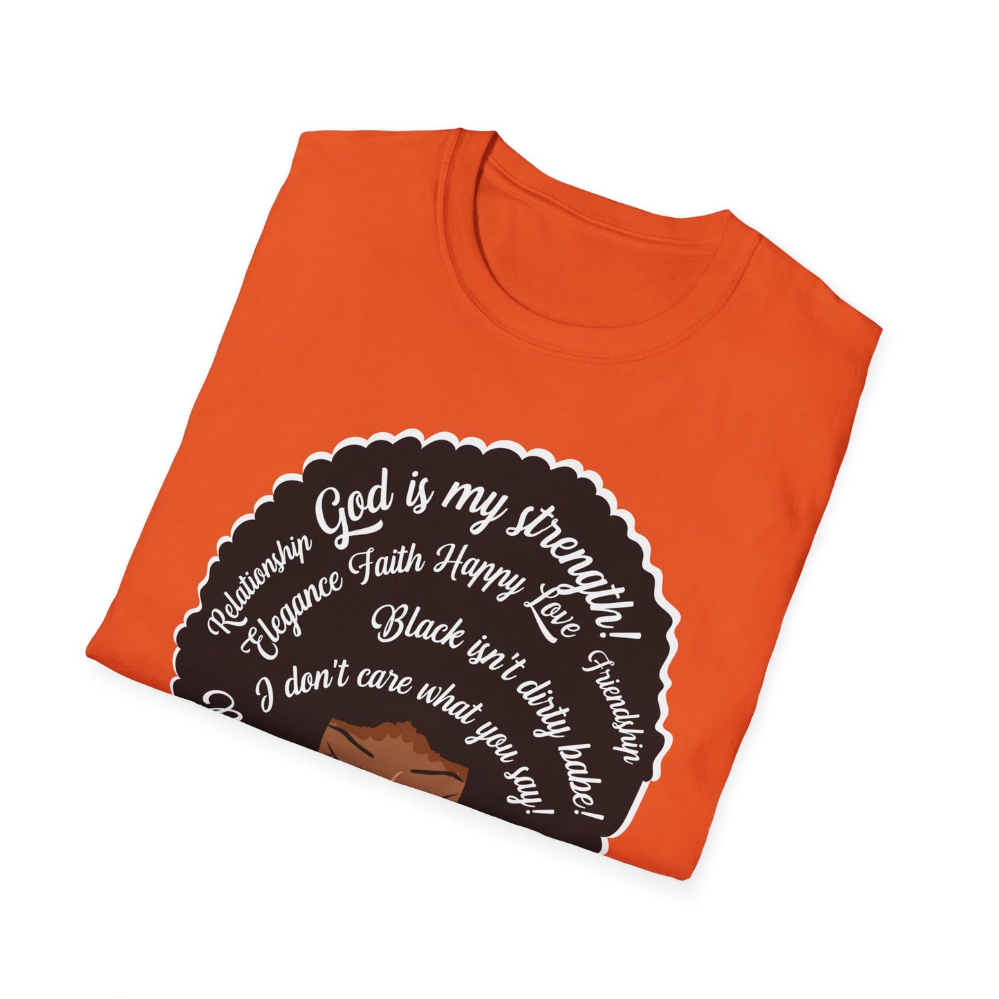 Black Women Glow Different Unisex Softstyle T-Shirt