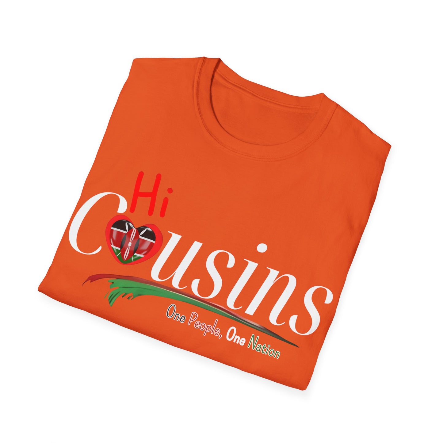 Hi Cousins one people Graphic T-Shirt, Unisex Softstyle Tee, Family Reunion Shirt, Cousin Gift, Celebrate Togetherness