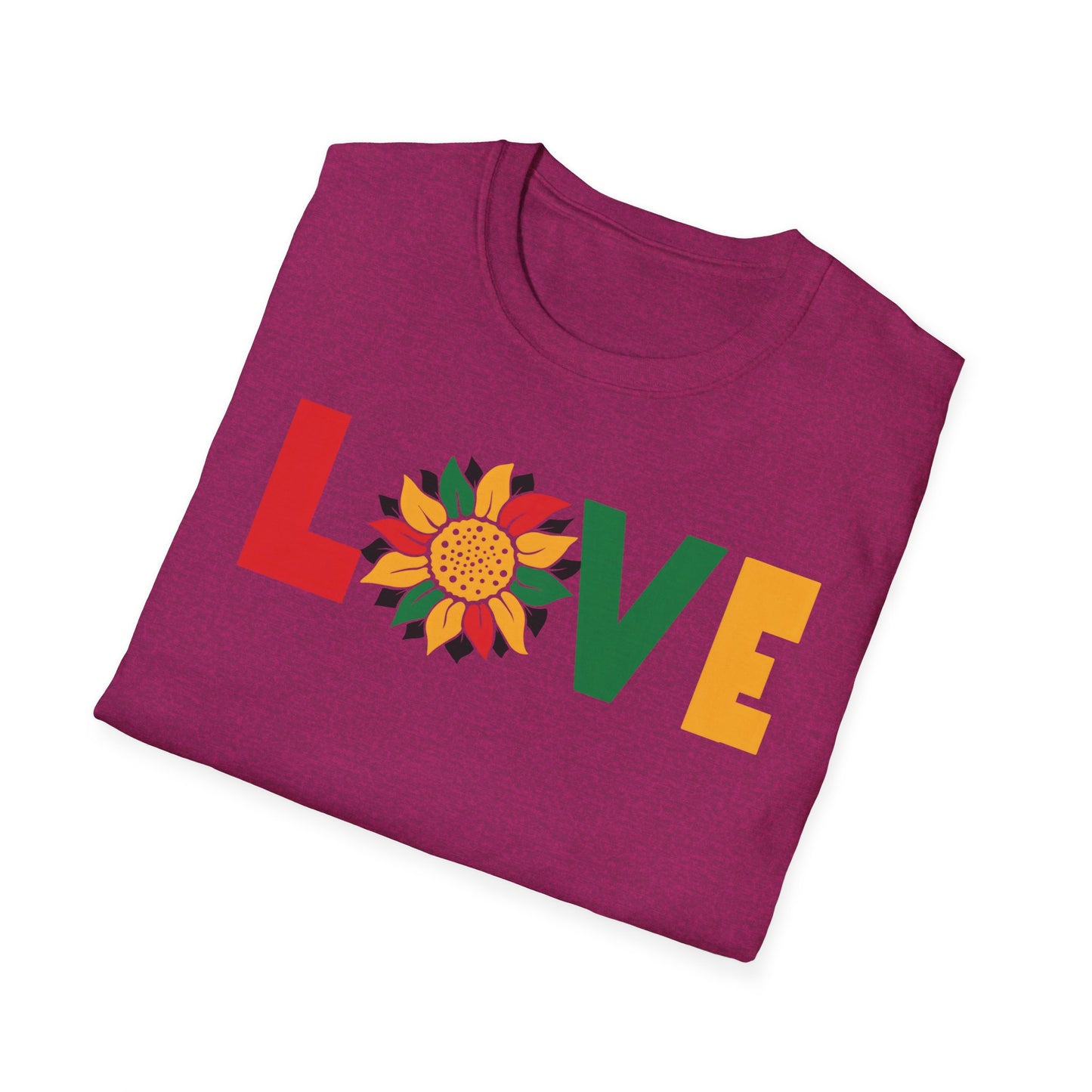 LOVE Black Unisex Softstyle T-Shirt