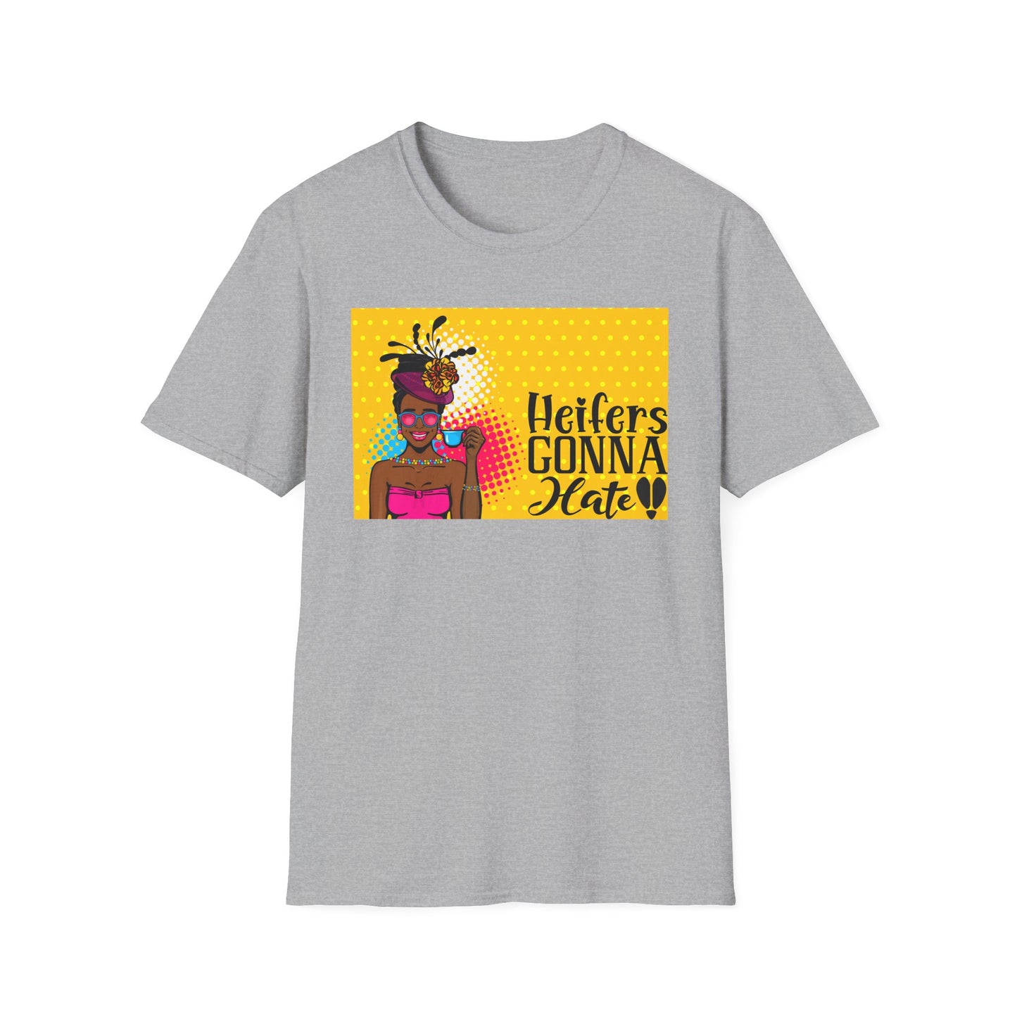 Mama's Heifers Gonna Hate Afro Unisex Softstyle T-Shirt