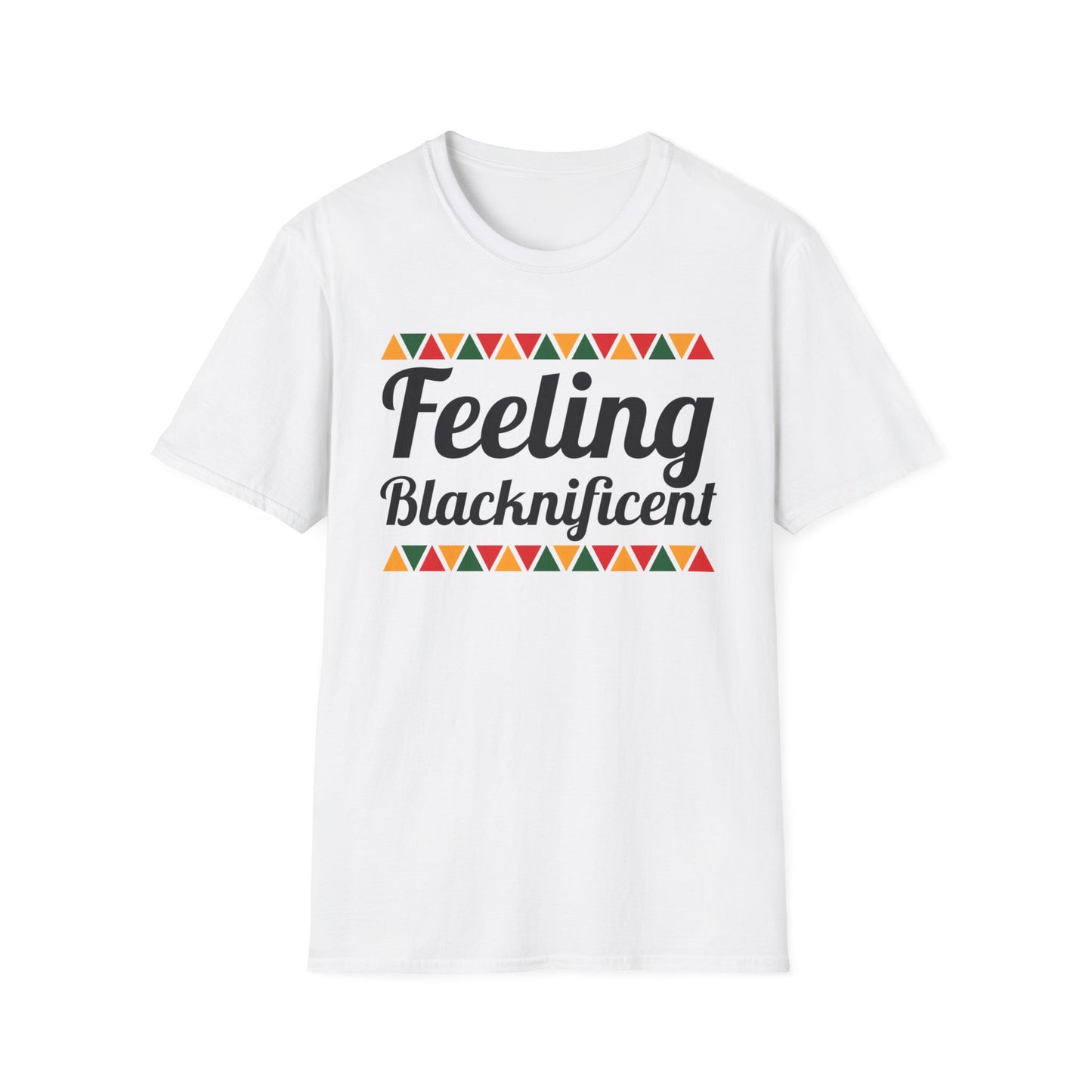 Feeling Blacknificent Afro Unisex Softstyle T-Shirt