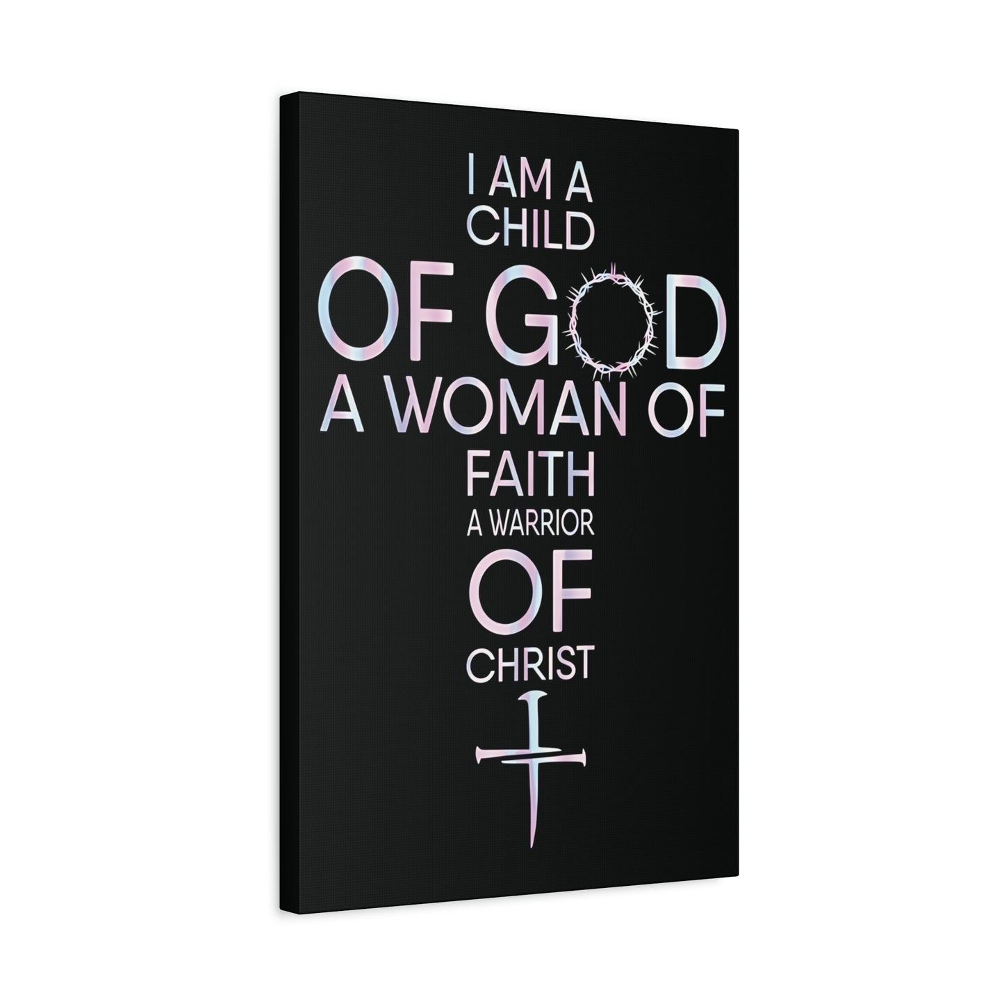 Child of God, Inspirational Wall Art Canvas Print, Christian Home Decor, Faith Journey Decor, Religious Gift, Church Wall Hanging, Motivational Artwork