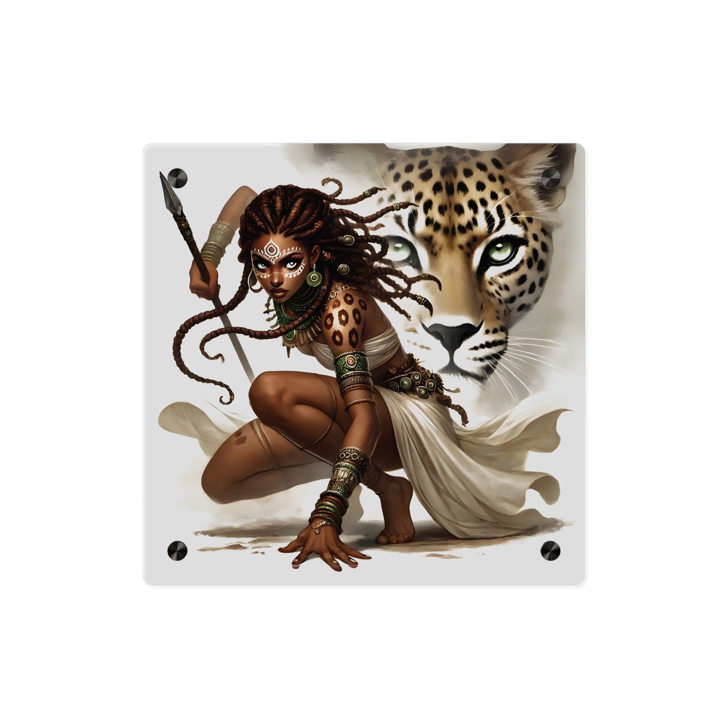 Fierce Nature Acrylic Wall Art Panel, Inspirational Home Decor, Animal Lover Gift, Unique Art Piece