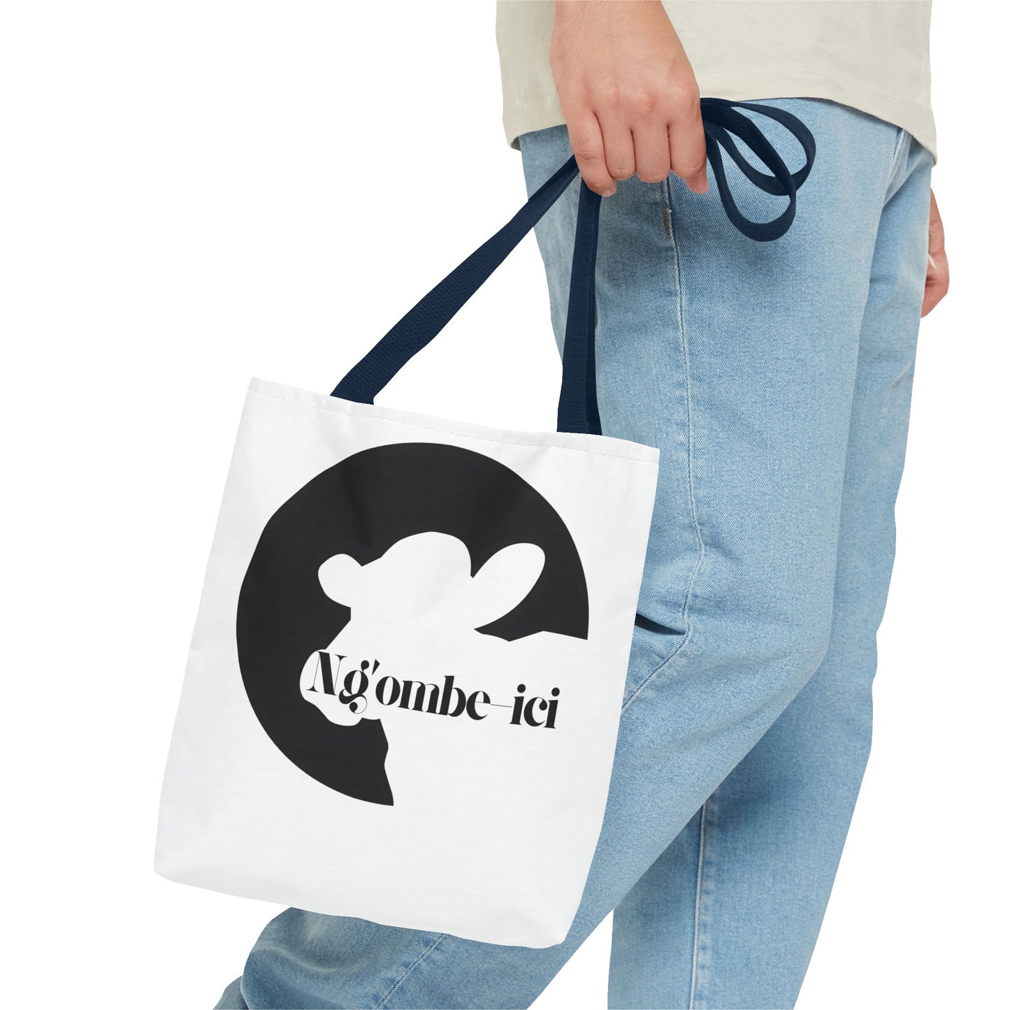 Ngombe-ici Chic Cow Print Tote Bag, Stylish Eco-Friendly Bag, Great for Shopping, Travel, Gifts, and Everyday Use