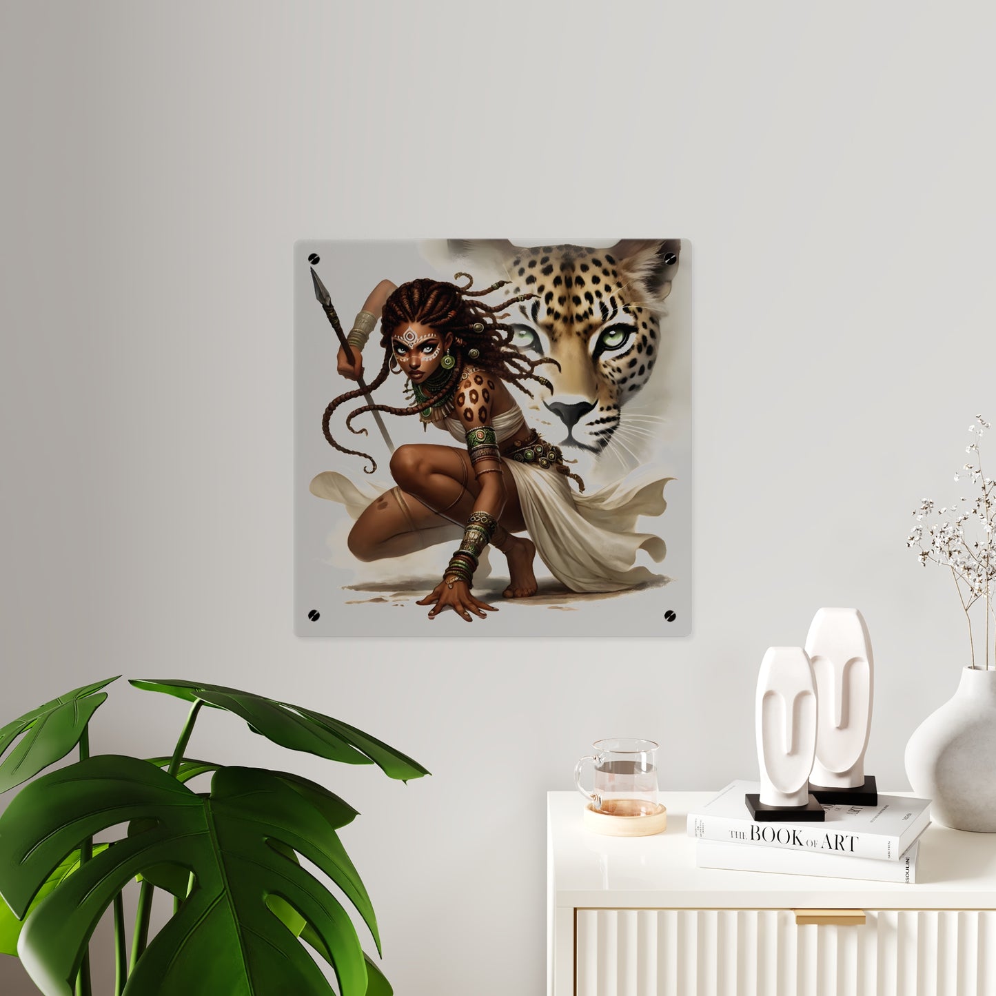 Fierce Nature Acrylic Wall Art Panel, Inspirational Home Decor, Animal Lover Gift, Unique Art Piece