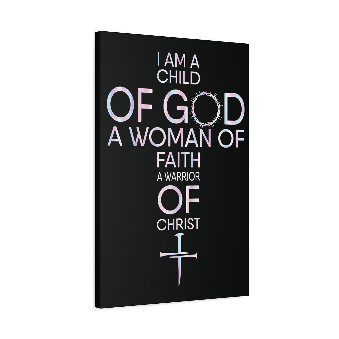 Child of God, Inspirational Wall Art Canvas Print, Christian Home Decor, Faith Journey Decor, Religious Gift, Church Wall Hanging, Motivational Artwork