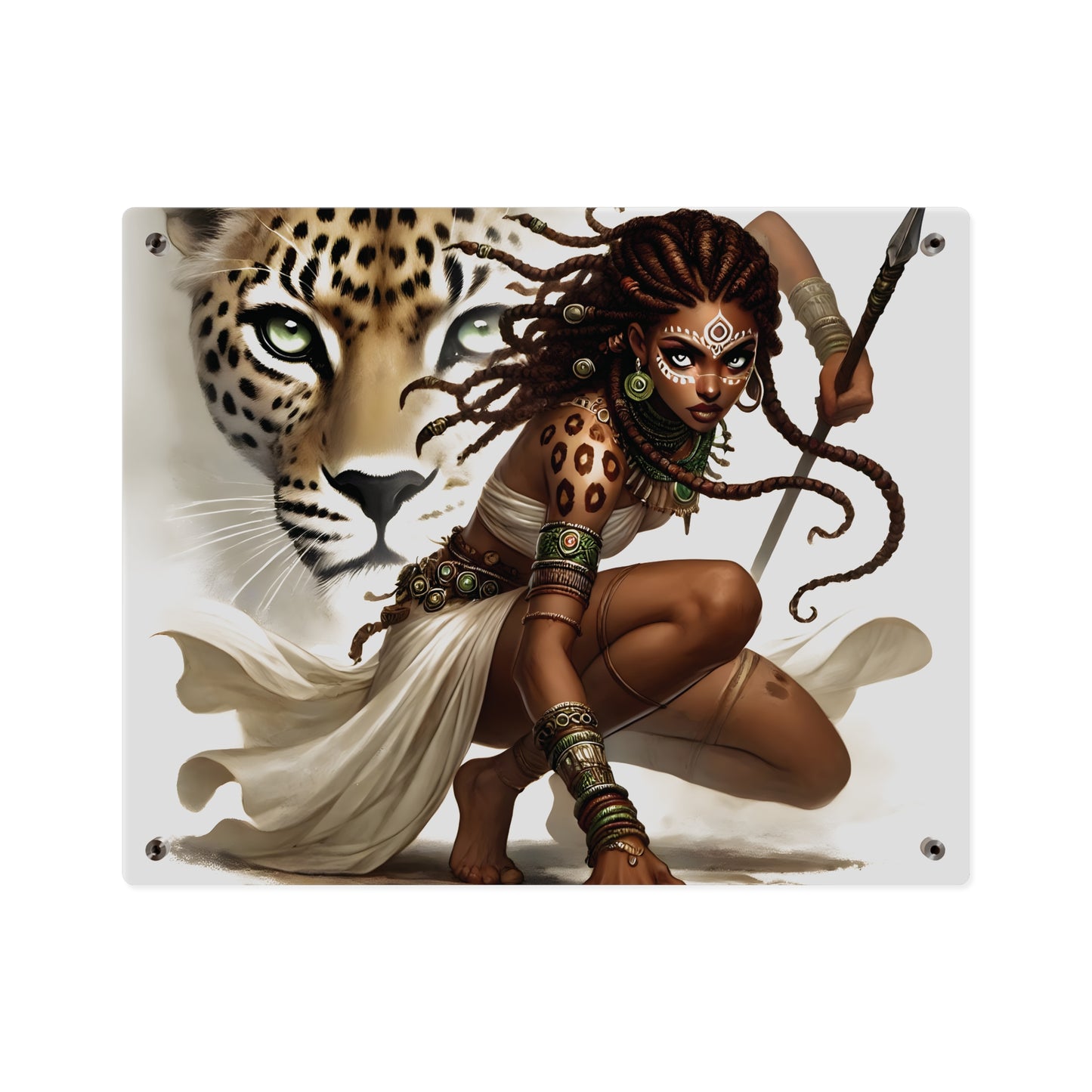 Fierce Nature Acrylic Wall Art Panel, Inspirational Home Decor, Animal Lover Gift, Unique Art Piece