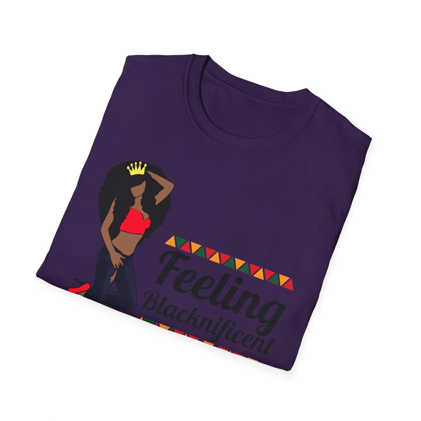 Black Queen Feeling Blacknificent Unisex Softstyle T-Shirt