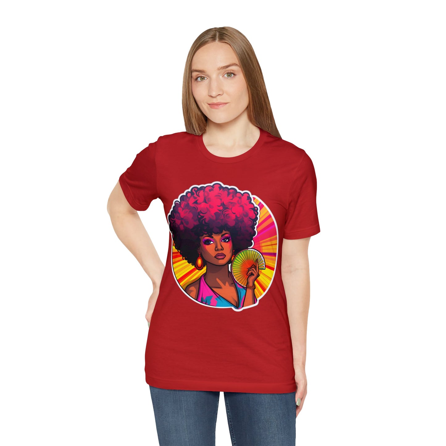 Retro Afro Short Sleeve T-Shirt