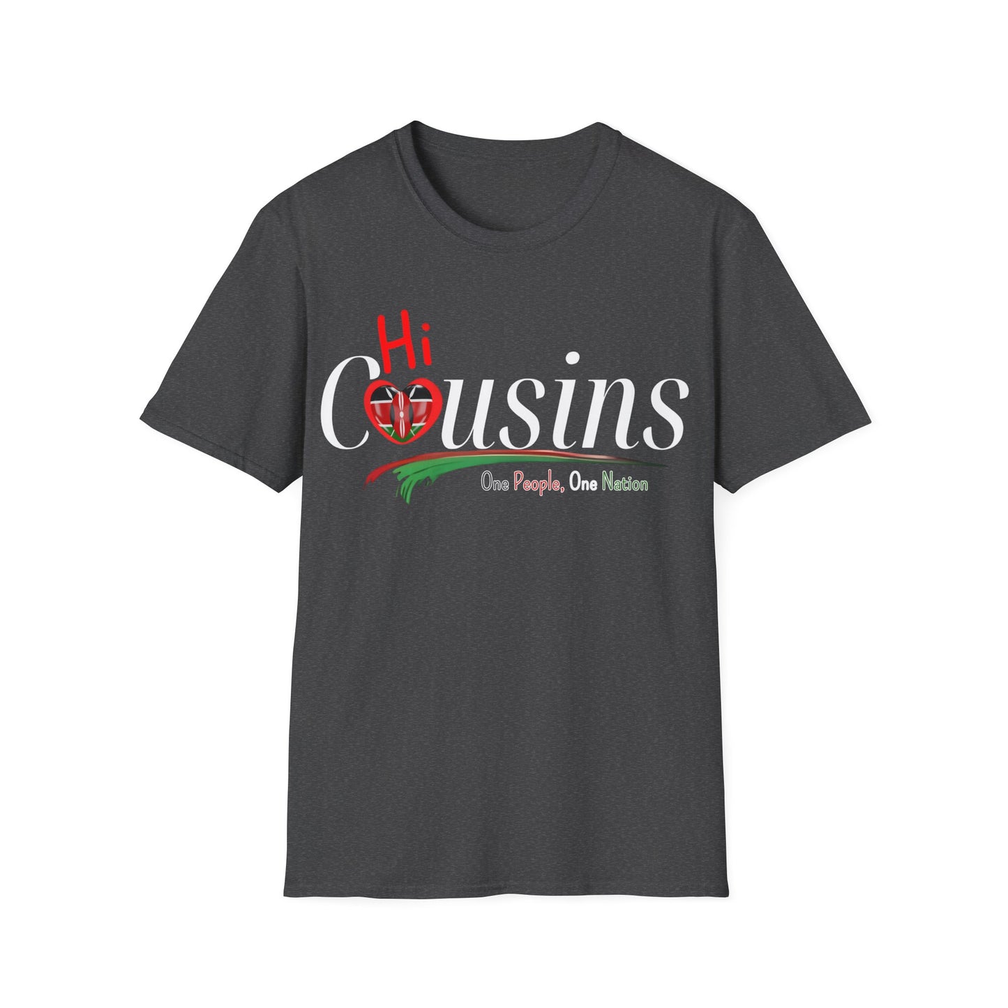 Hi Cousins one people Graphic T-Shirt, Unisex Softstyle Tee, Family Reunion Shirt, Cousin Gift, Celebrate Togetherness