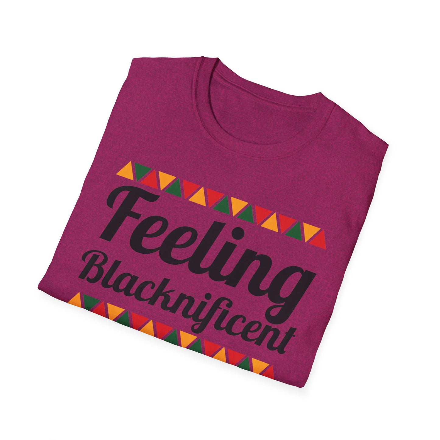 Feeling Blacknificent Afro Unisex Softstyle T-Shirt