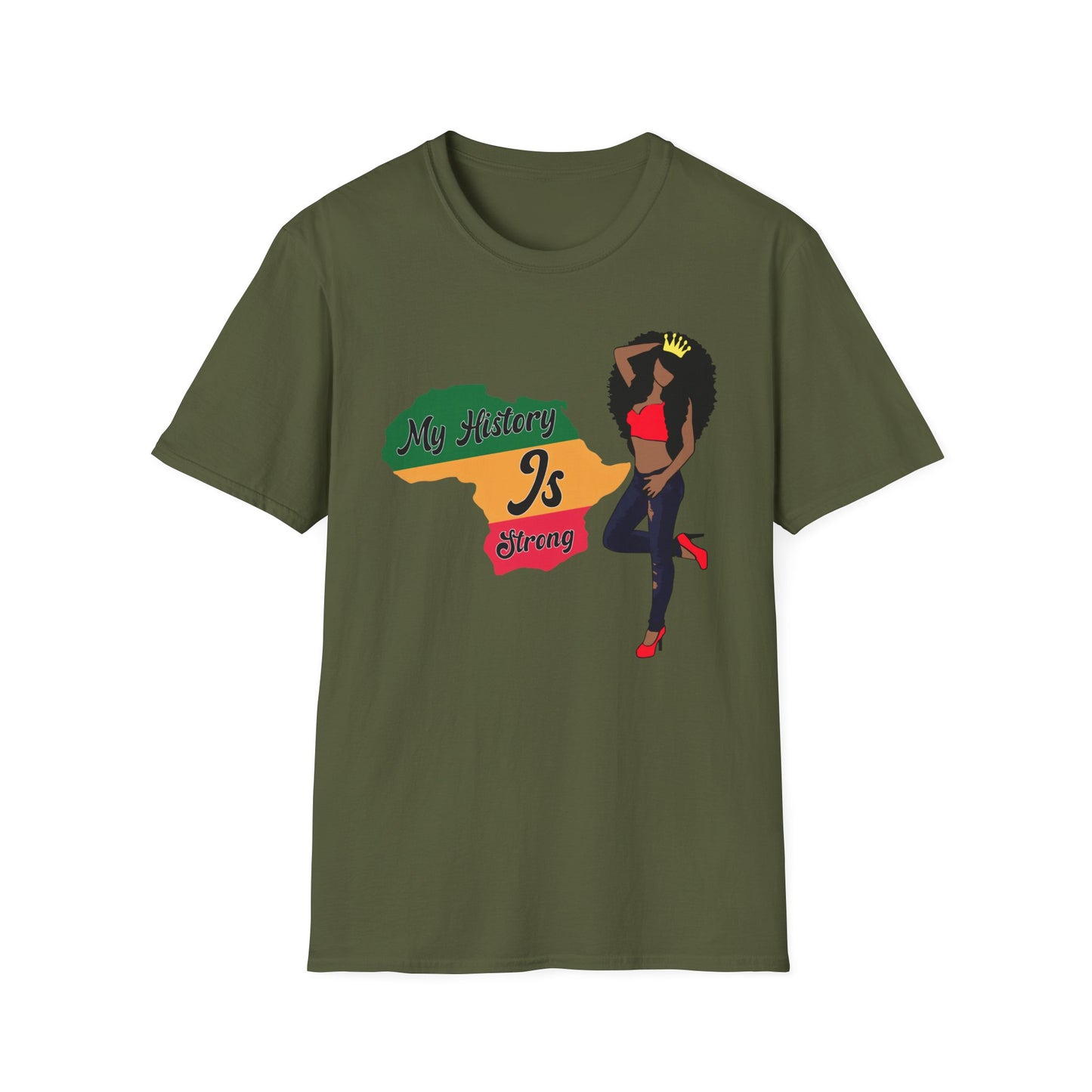 My History is Strong History Queen Softstyle T-Shirt