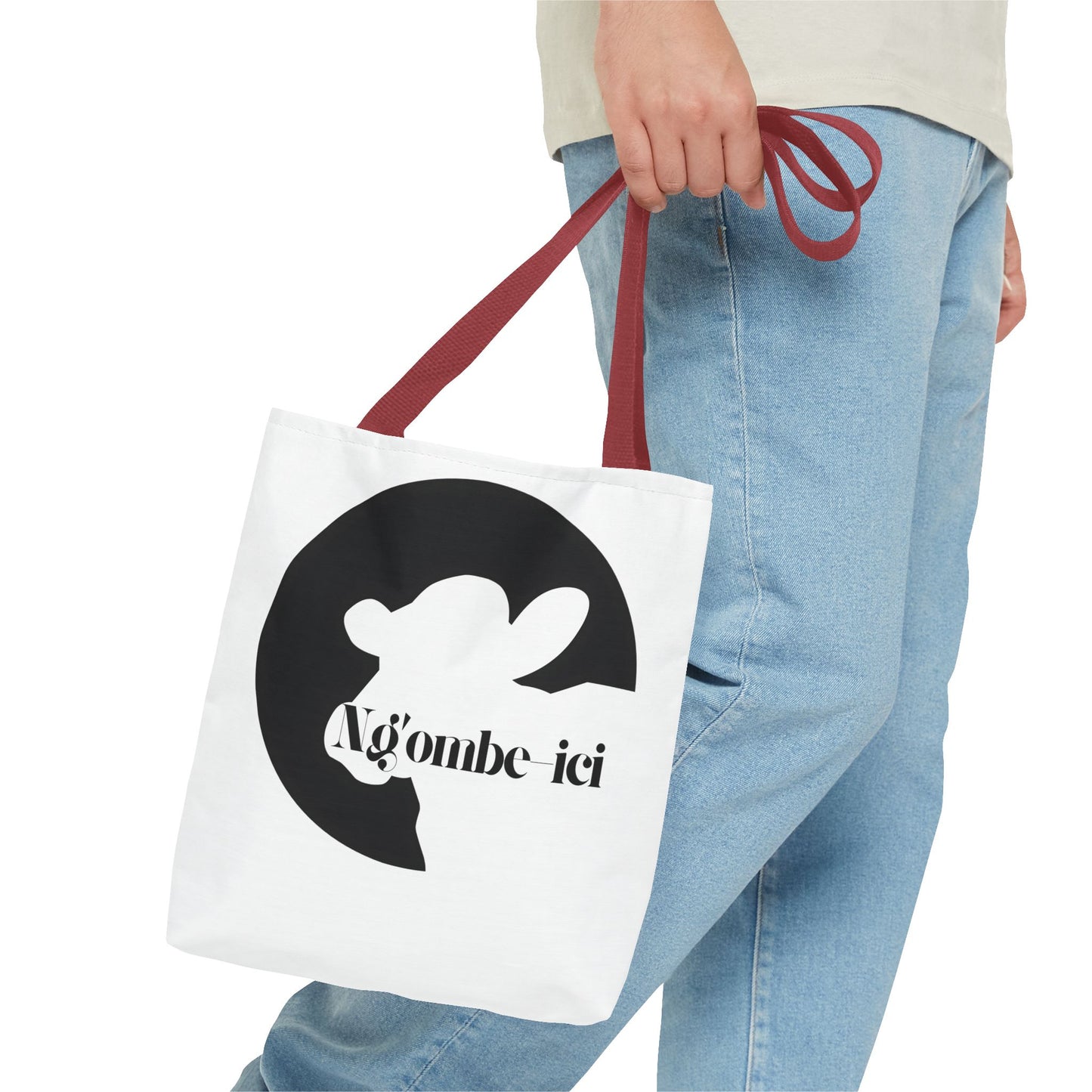 Ngombe-ici Chic Cow Print Tote Bag, Stylish Eco-Friendly Bag, Great for Shopping, Travel, Gifts, and Everyday Use