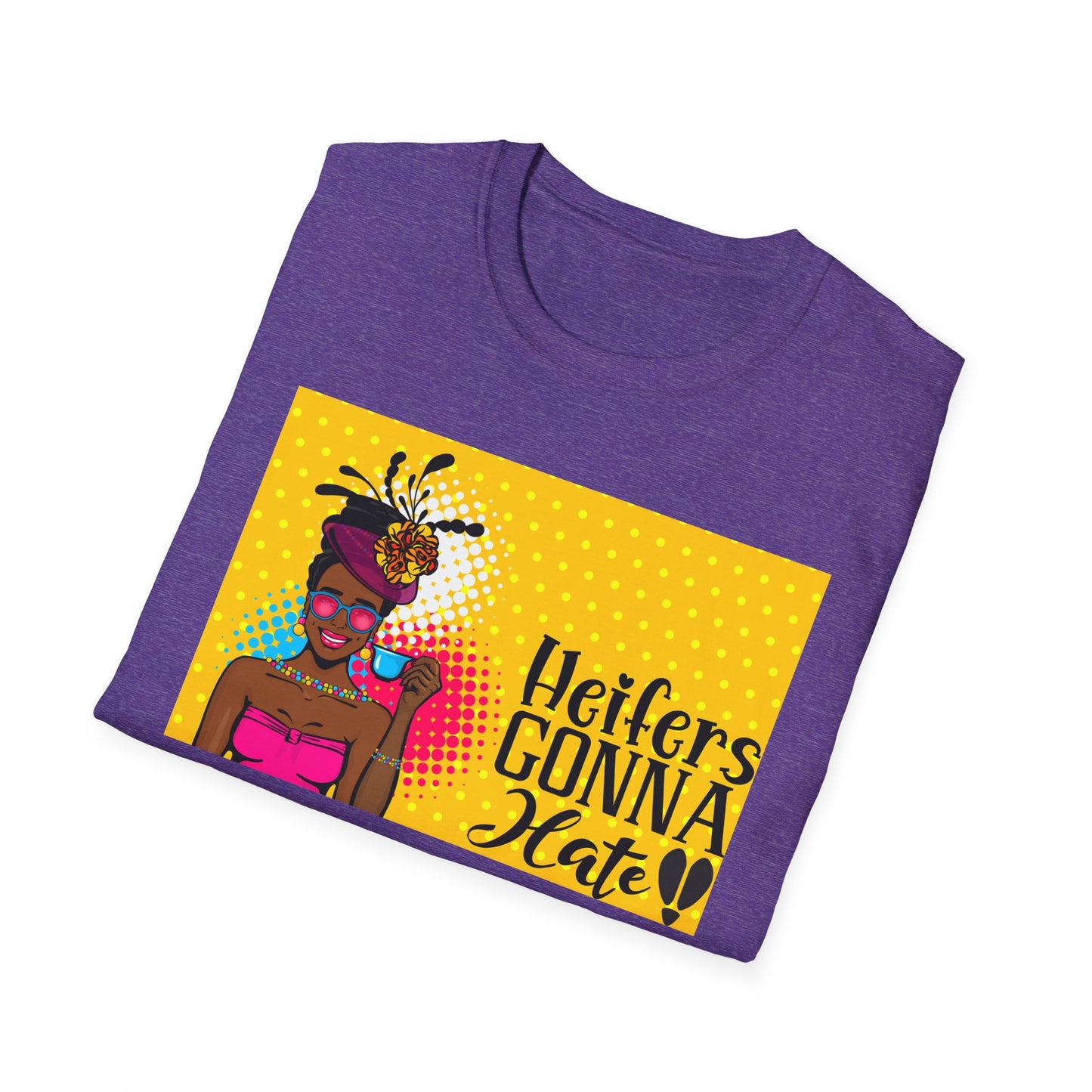 Mama's Heifers Gonna Hate Afro Unisex Softstyle T-Shirt