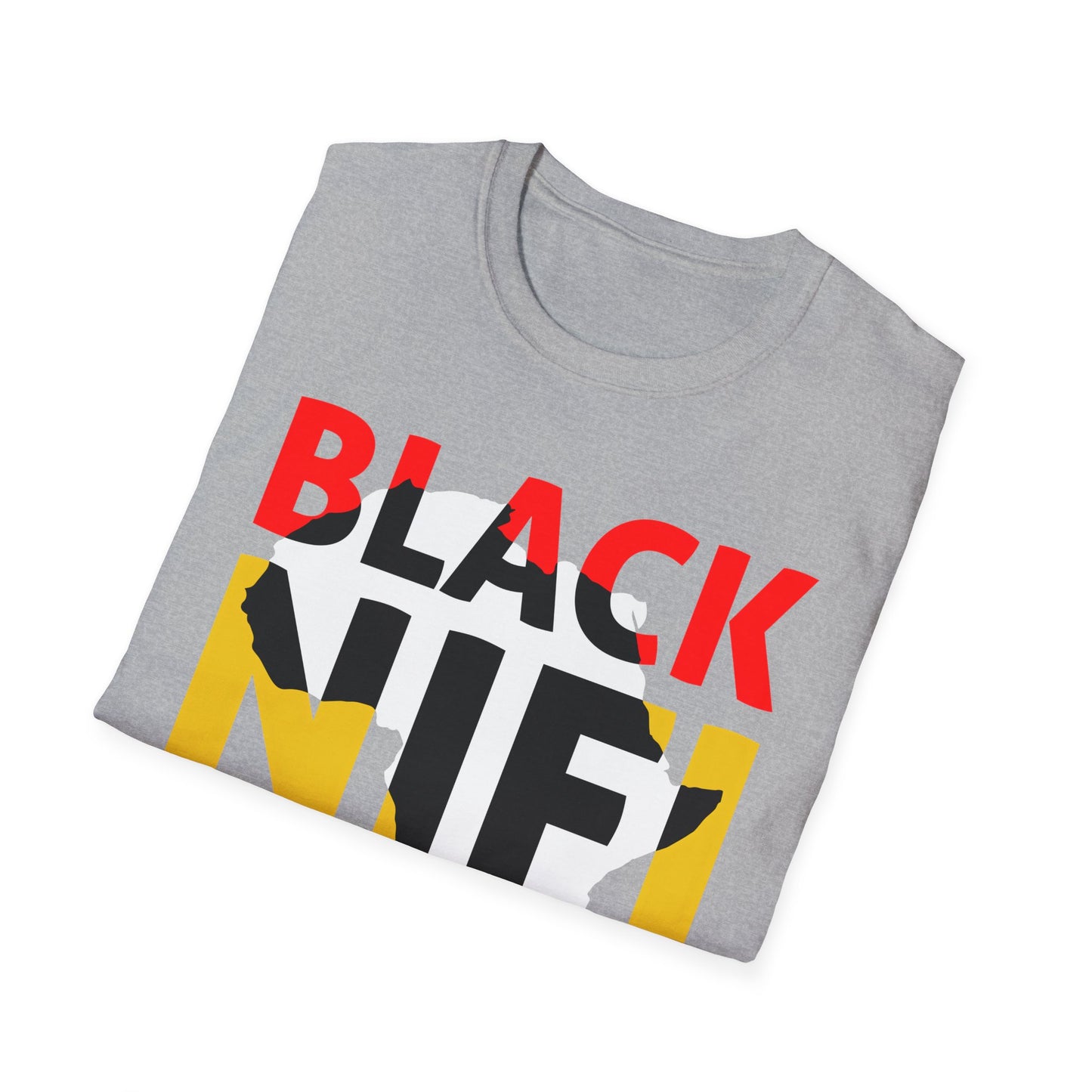 Blacknificent African Map Unisex Softstyle T-Shirt