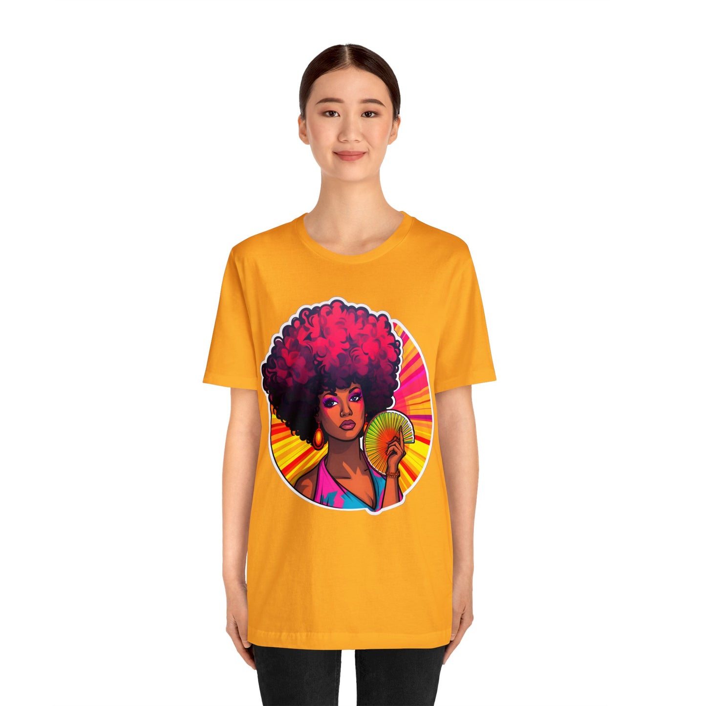 Retro Afro Short Sleeve T-Shirt