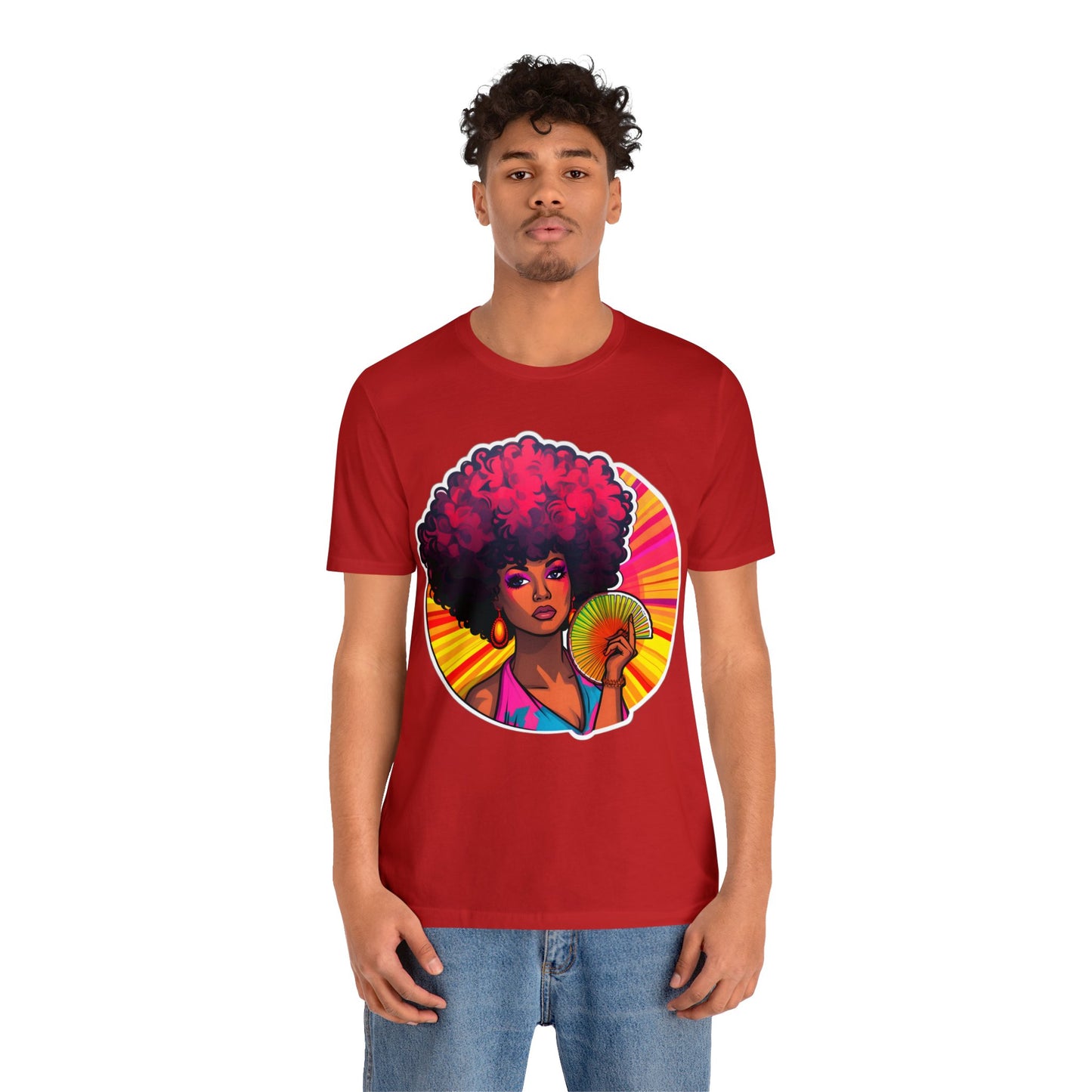 Retro Afro Short Sleeve T-Shirt