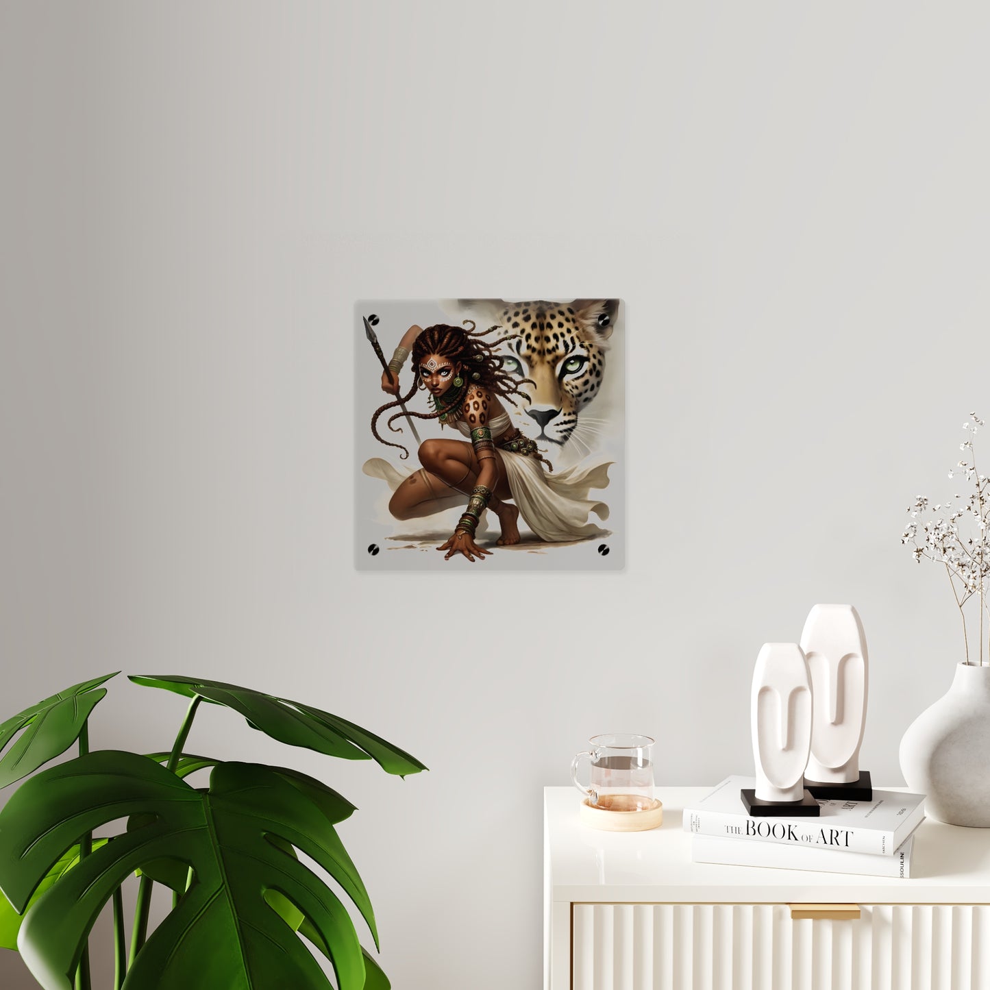 Fierce Nature Acrylic Wall Art Panel, Inspirational Home Decor, Animal Lover Gift, Unique Art Piece