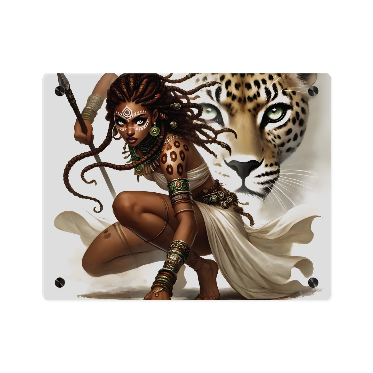 Fierce Nature Acrylic Wall Art Panel, Inspirational Home Decor, Animal Lover Gift, Unique Art Piece