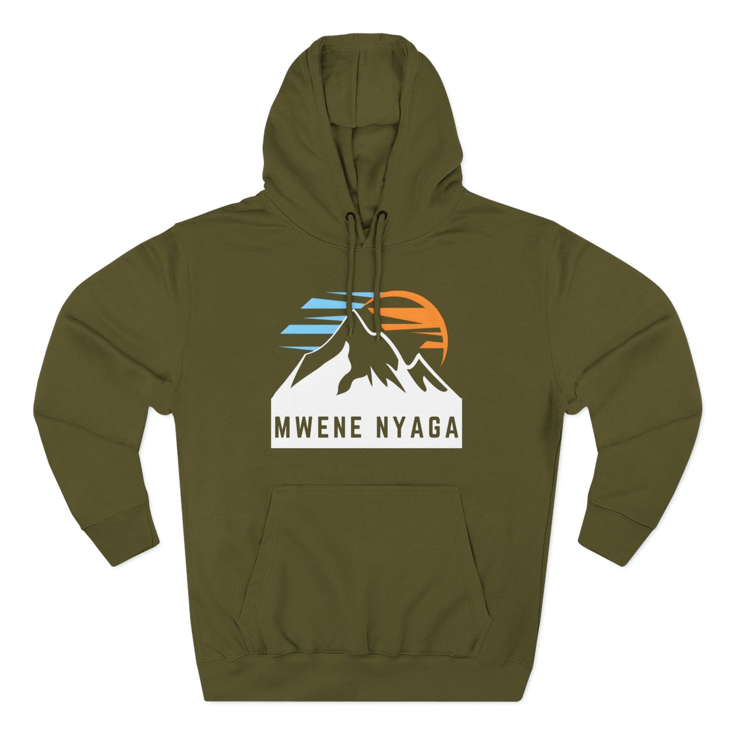 Mountain Sunset Three-Panel Fleece Hoodie - MWENE NYAGA