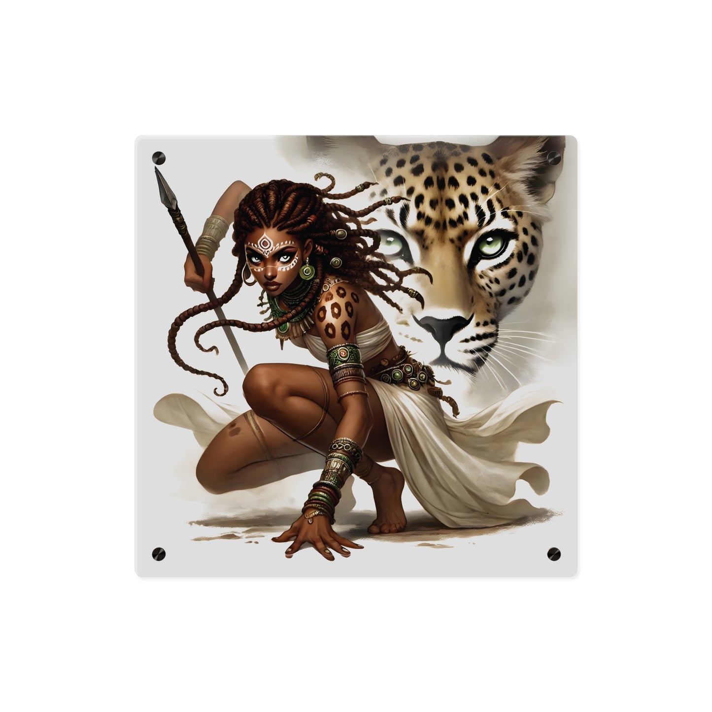 Fierce Nature Acrylic Wall Art Panel, Inspirational Home Decor, Animal Lover Gift, Unique Art Piece