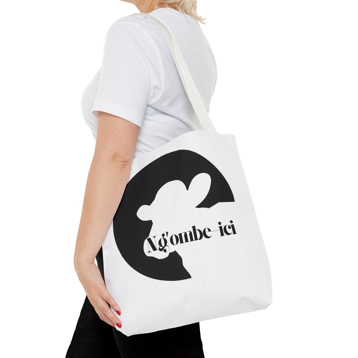 Ngombe-ici Chic Cow Print Tote Bag, Stylish Eco-Friendly Bag, Great for Shopping, Travel, Gifts, and Everyday Use