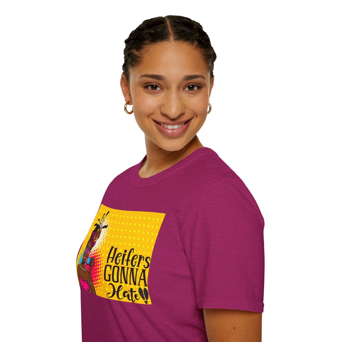 Mama's Heifers Gonna Hate Afro Unisex Softstyle T-Shirt