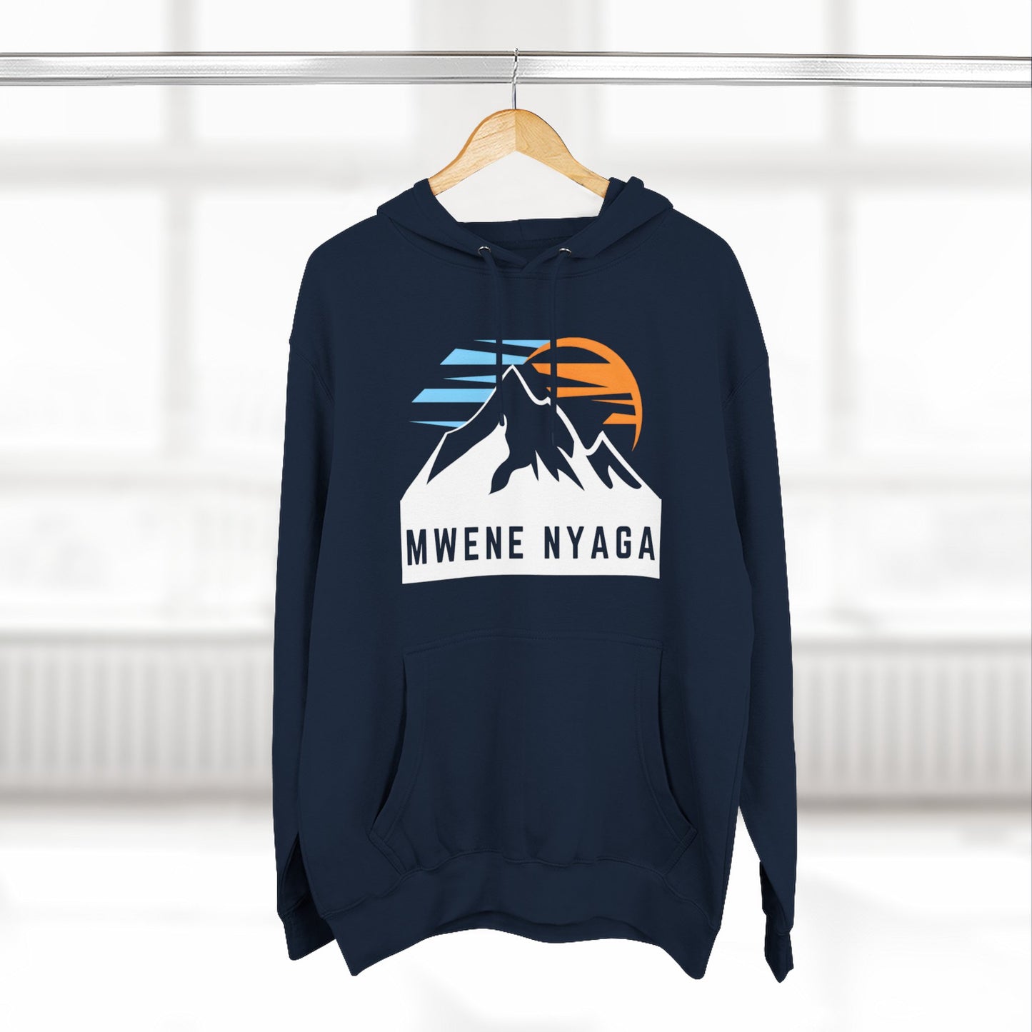 Mountain Sunset Three-Panel Fleece Hoodie - MWENE NYAGA