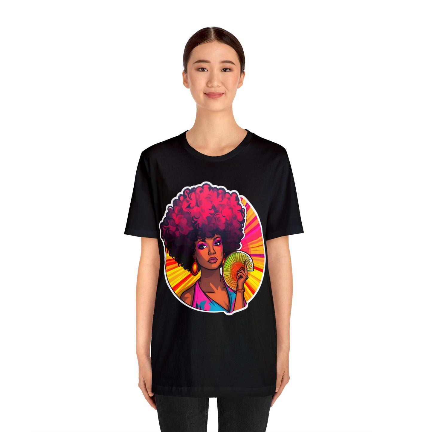 Retro Afro Short Sleeve T-Shirt